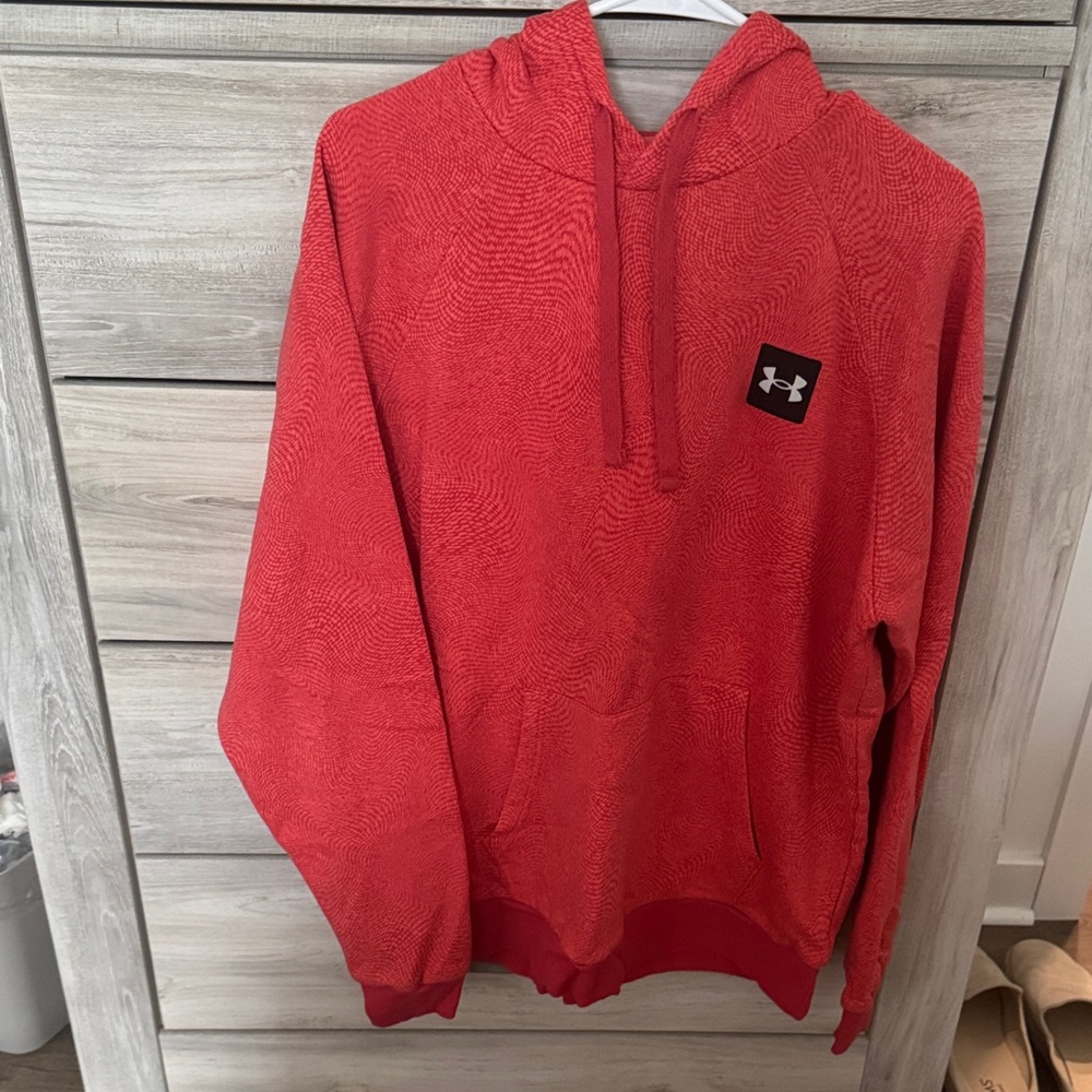 Under Armour Coral Pullover Hoodie with Logo Patch